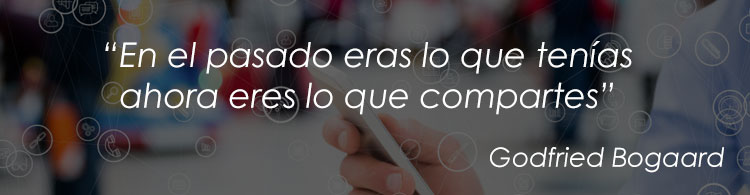 Antes eras lo que tenías, ahora eres lo que comparte