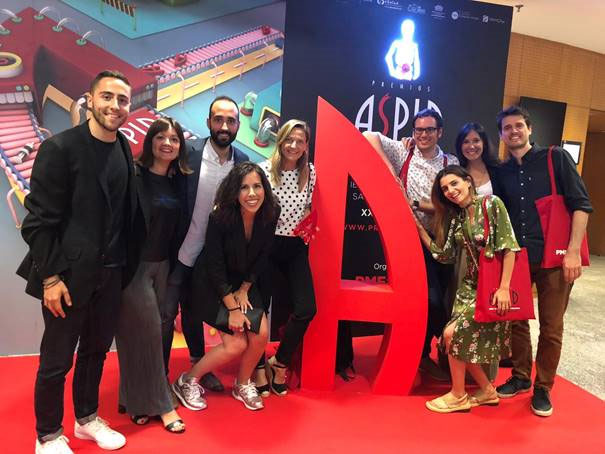 Equipo McCann Health en los Premios Aspid 2019