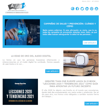 Newsletter AEAPS Salud Marzo 2021